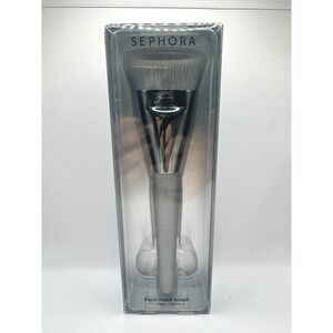 Sephora Face Mask Brush Silver NEW in box